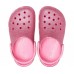 Розовые сабо для девочек CROCS Kids’ Classic Glitter Clog