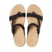 Женские  черные сандалии CROCS Women's  Tulum Toe Post Sandal