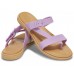 Женские  сиреневые сандалии CROCS Women's  Tulum Toe Post Sandal