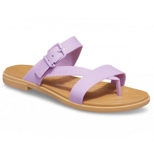 Женские  сиреневые сандалии CROCS Women's  Tulum Toe Post Sandal