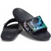 Женские  черные шлепанцы CROCS Classic  Tie-Dye Graphic Slide