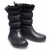 Женские  черные зимние сапоги CROCS Women's Crocband™ Winter Boot