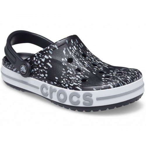 Черные сабо CROCS Bayaband Seasonal Printed Clog