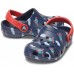 Детские  темно-синие сабо CROCS Kids' Classic Toddler Printed Clog