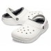 Белые утепленные сабо CROCS Classic Lined Clog