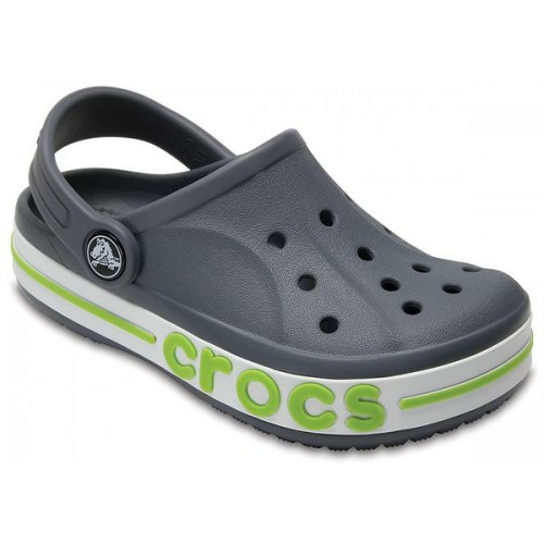 Детские  серые сабо CROCS Kids' Bayaband Clogs