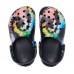 Детские  черные сабо CROCS Kids’ Classic Tie-Dye Graphic Clog