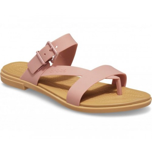 Женские  розовые сандалии CROCS Women's  Tulum Toe Post Sandal