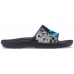 Женские  черные шлепанцы CROCS Classic  Tie-Dye Graphic Slide