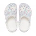 Белые сабо CROCS Bayaband Seasonal Printed Clog