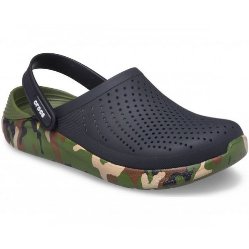 Черные сабо CROCS LiteRide™ Printed Camo Clog