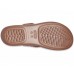 Женские  коричневые шлепанцы CROCS Women's  Monterey Shimmer Wedge Flip