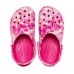 Розовые сабо CROCS Classic Bleach Dye Clog