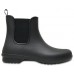 Женские  черные резиновые полусапожки CROCS Women's  Freesail Chelsea Boot