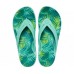 Женские  белые шлепанцы CROCS Women's Crocband Tropical Flip