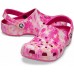 Розовые сабо CROCS Classic Bleach Dye Clog