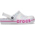 Белые сабо CROCS Bayaband Seasonal Printed Clog