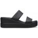 Женские  черные босоножки CROCS Women’s  Brooklyn Mid Wedge