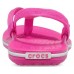 Детские  розовые шлепанцы CROCS Crocband Strap Flip K