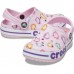 Детские  бледно-розовые сабо CROCS Kids' Bayaband™ Graphic Clog