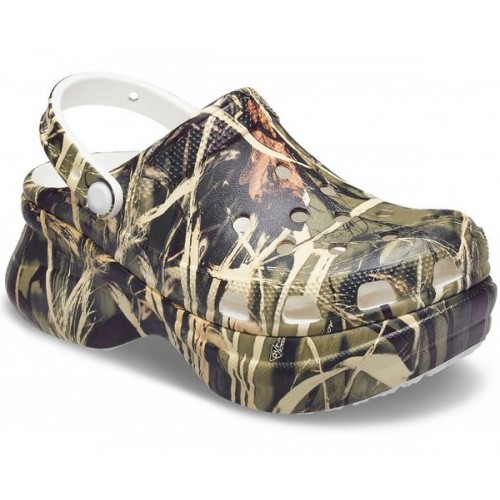 Женские  белые сабо CROCS Women's  Classic Bae Realtree Clog