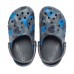 Детские  серые сабо CROCS Kids' Baya Graphic Clog