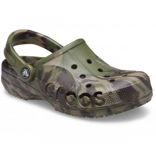 Сабо цвета хаки  CROCS Baya Marbled Clog