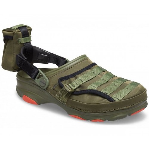 Мужские сабо цвета  хаки  CROCS BEAMS X  Classic All-Terrain Military Clog