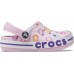 Детские  бледно-розовые сабо CROCS Kids' Bayaband™ Graphic Clog