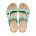 Женские  мятные сандалии CROCS Women's  Tulum Toe Post Sandal