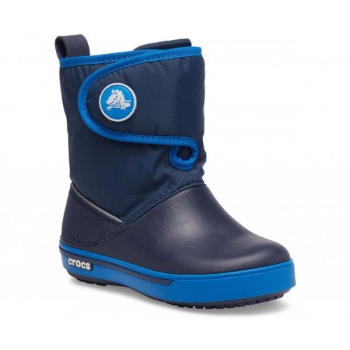 Детские  темно-синие зимние сапоги CROCS Kids Crocband II.5 Gust Boot-