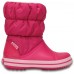 Детские  розовые зимние сапоги CROCS Kids’ Winter Puff Boot