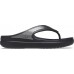 Женские  черные шлепанцы CROCS Women's  Sloane Shine Wedge Flip