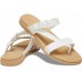 Женские  молочные сандалии CROCS Women's  Tulum Toe Post Sandal