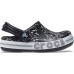 Детские  черные сабо CROCS Kids' Bayaband™ Graphic Clog