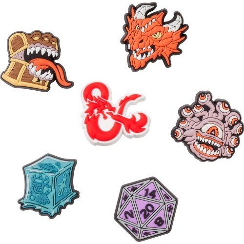 Джибитс шармс CROCS Набор из 6 Jibbitz™ Dungeons and Dragons (Dungeons and Dragons 6 Pack)